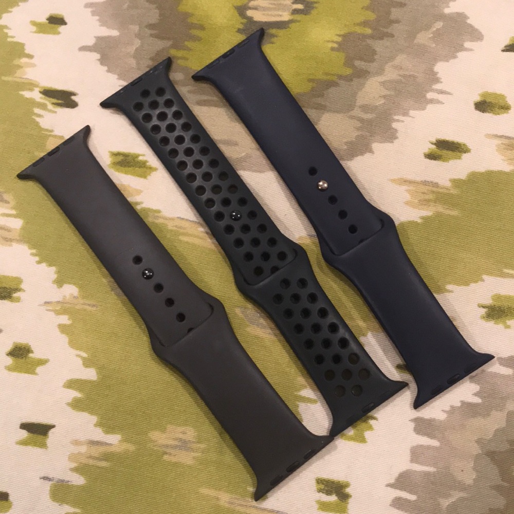 Apple Watch bands for 42 MM face - silicone.